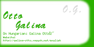 otto galina business card